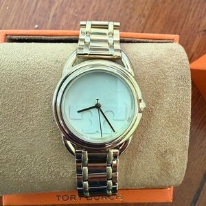 Tory Burch Gold and White Women's Watch